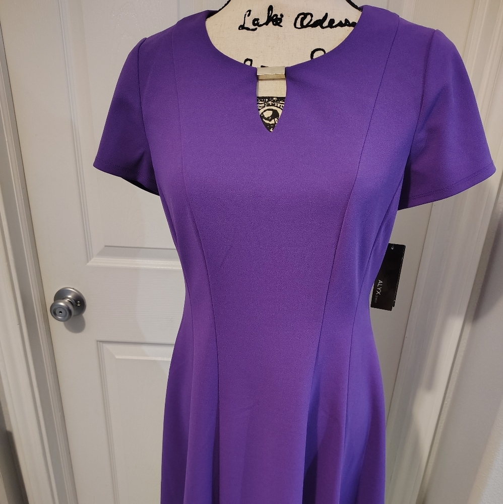 Alyx Vibrant Purple Midi Dress